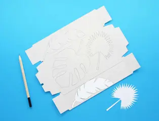 guirlande feuilles tropicales DIY 01