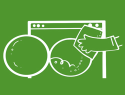 Maak het rubber van de wasmachine schoon