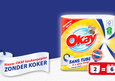 Probeer Okay keukenpapier zonder koker